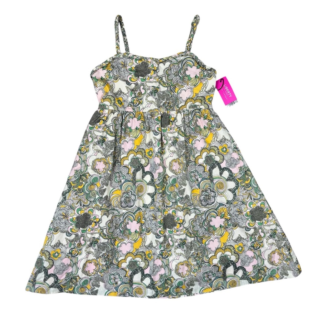 Liberty London Floral Cotton Dress‎ Girls L